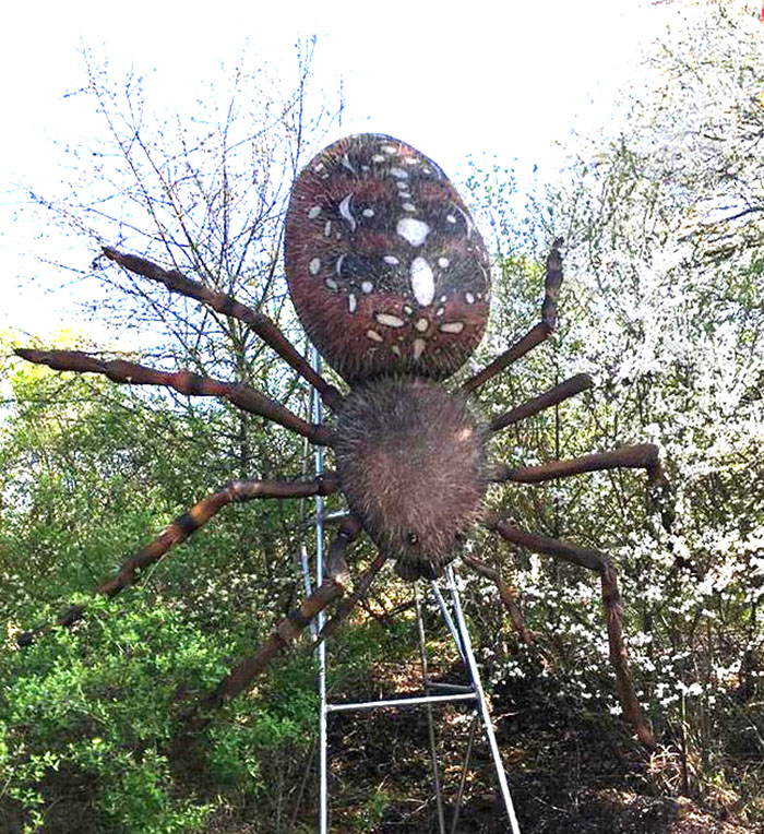 小区庭院仿真昆虫摆件工艺品――蜘蛛模型